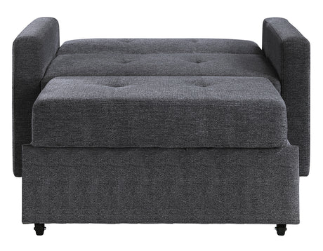 Noah Gray Convertible Sleeper Chair-and-a-Half from Steve Silver - Luna Furniture