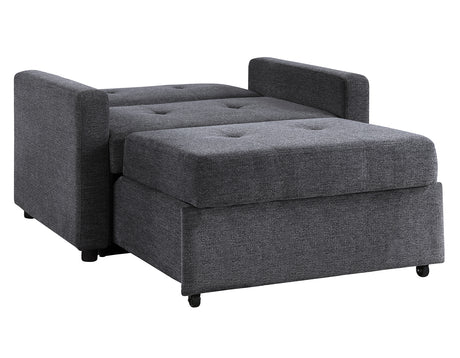 Noah Gray Convertible Sleeper Chair-and-a-Half from Steve Silver - Luna Furniture