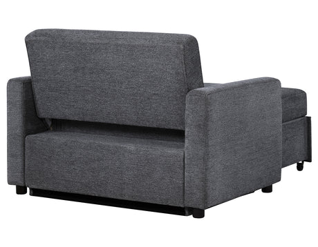 Noah Gray Convertible Sleeper Chair-and-a-Half from Steve Silver - Luna Furniture