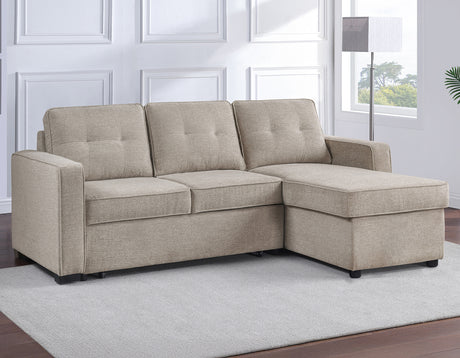 Noah Flippable, Convertible Storage Sleeper Chofa, Tan from Steve Silver - Luna Furniture