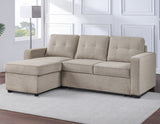 Noah Flippable, Convertible Storage Sleeper Chofa, Tan from Steve Silver - Luna Furniture