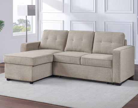 Noah Flippable, Convertible Storage Sleeper Chofa, Tan from Steve Silver - Luna Furniture