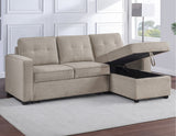 Noah Flippable, Convertible Storage Sleeper Chofa, Tan from Steve Silver - Luna Furniture