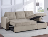 Noah Flippable, Convertible Storage Sleeper Chofa, Tan from Steve Silver - Luna Furniture