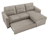 Noah Flippable, Convertible Storage Sleeper Chofa, Tan from Steve Silver - Luna Furniture