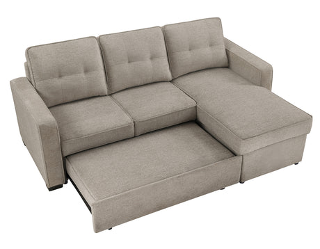 Noah Flippable, Convertible Storage Sleeper Chofa, Tan from Steve Silver - Luna Furniture