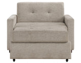 Noah Brown Convertible Sleeper Chair-and-a-Half from Steve Silver - Luna Furniture