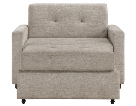 Noah Brown Convertible Sleeper Chair-and-a-Half from Steve Silver - Luna Furniture
