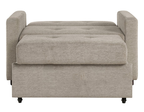 Noah Brown Convertible Sleeper Chair-and-a-Half from Steve Silver - Luna Furniture