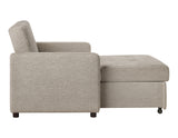Noah Brown Convertible Sleeper Chair-and-a-Half from Steve Silver - Luna Furniture