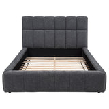 Nollet Gray 48-inch Upholstered California King Platform Bed from Coaster - Luna Furniture