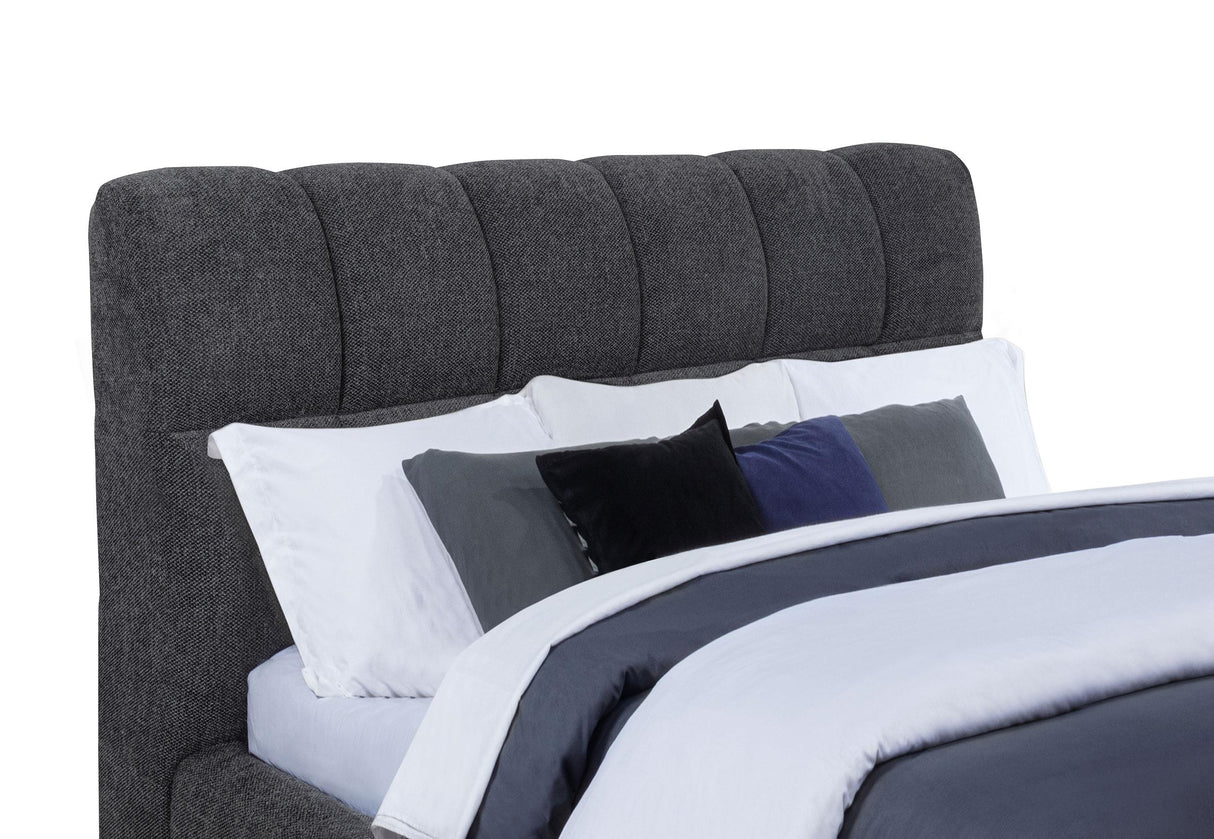 Nollet Gray 48-inch Upholstered California King Platform Bed from Coaster - Luna Furniture