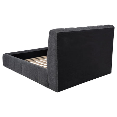 Nollet Gray 48-inch Upholstered Eastern King Platform Bed from Coaster - Luna Furniture