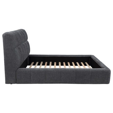 Nollet Gray 48-inch Upholstered Eastern King Platform Bed from Coaster - Luna Furniture