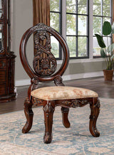 Normandy Brown Cherry 9-Piece Dining Room Set from Furniture of America - Luna Furniture