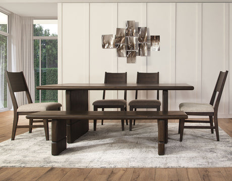 Norvell Dark Espresso 6-Piece Dining Set from Steve Silver - Luna Furniture