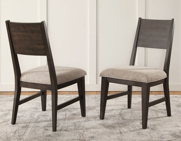 Norvell Dark Espresso Side Chair, Set of 2