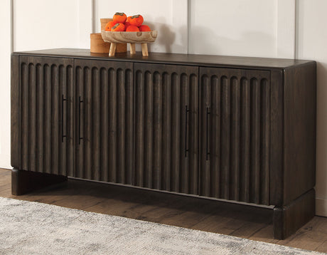 Norvell Dark Walnut 4-Door Sideboard from Steve Silver - Luna Furniture