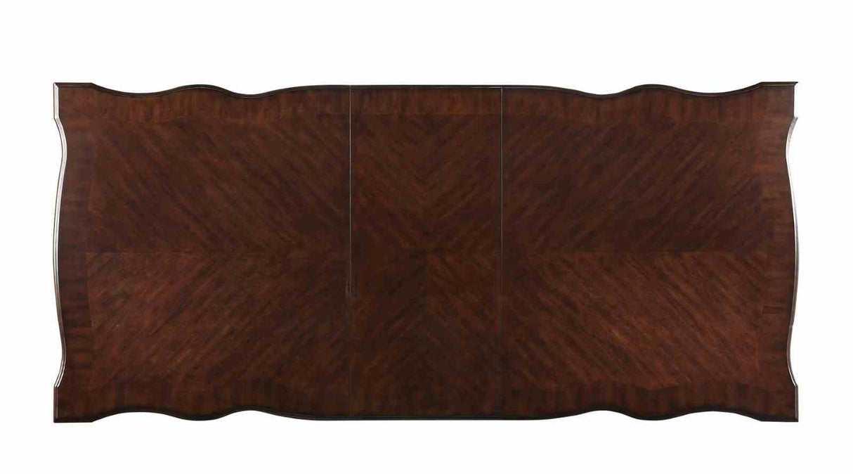 Nouvelle Brown Cherry/Espresso 7-Piece Dining Room Set from Furniture of America - Luna Furniture