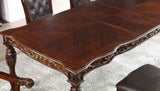 Nouvelle Brown Cherry/Espresso 7-Piece Dining Room Set from Furniture of America - Luna Furniture