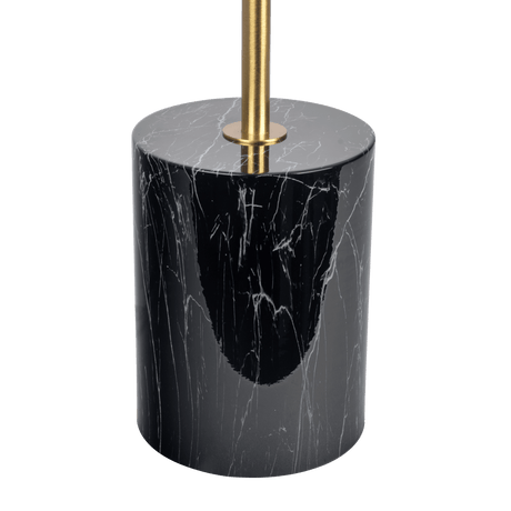 Nova Hydro Black Table Lamp with On/Off Switch Double Lamp with Faux Marble Base from Midinmod - Luna Furniture