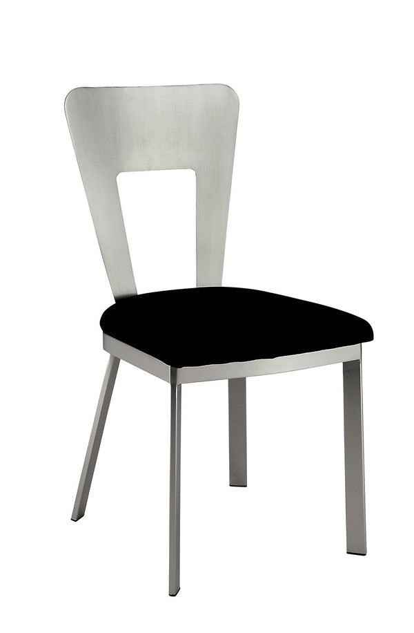 Nova Silver/Black Side Chair