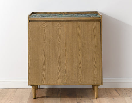 Novato Light Chestnut Sintered Stone Cabinet from Steve Silver - Luna Furniture