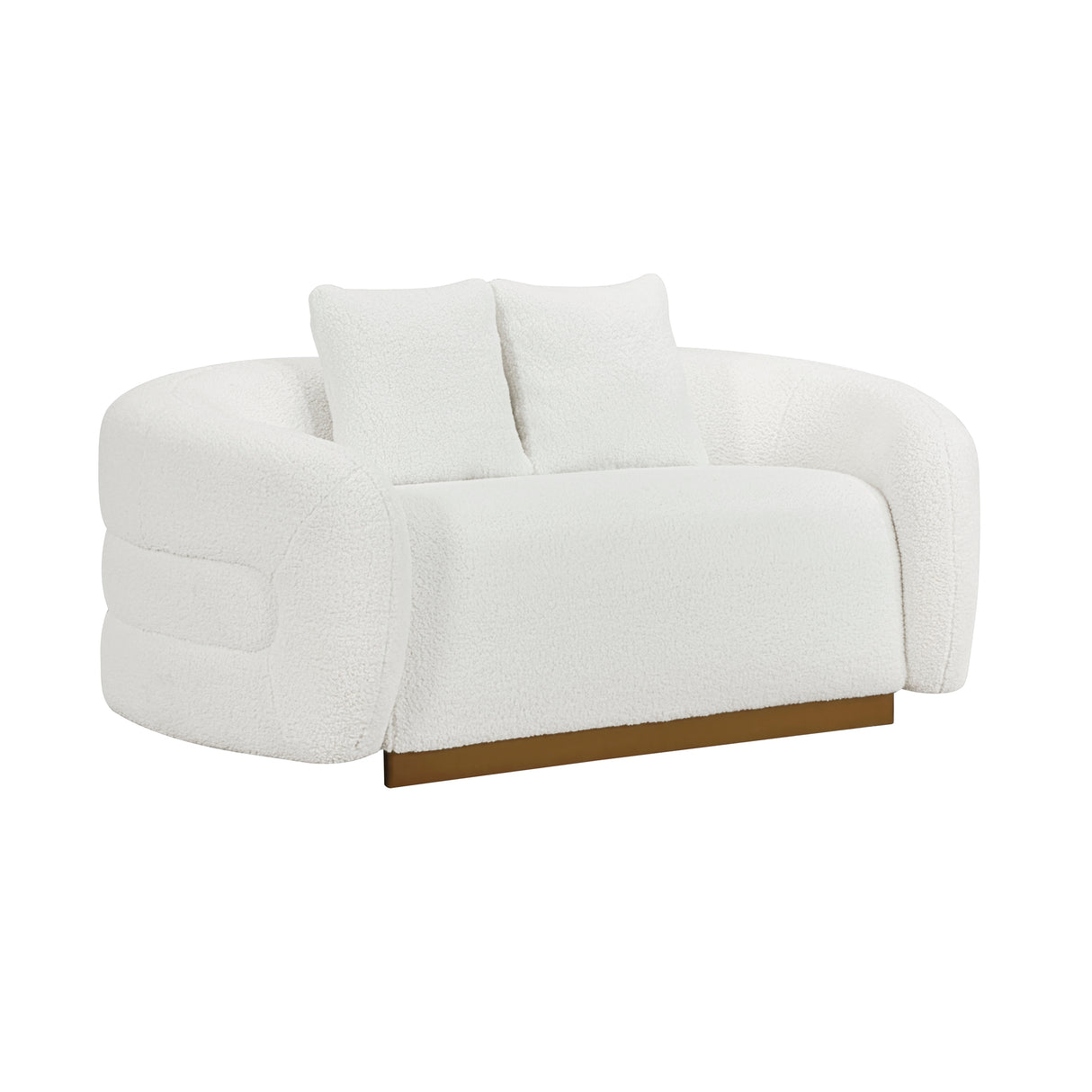 Novella White Loveseat from Homelegance - Luna Furniture