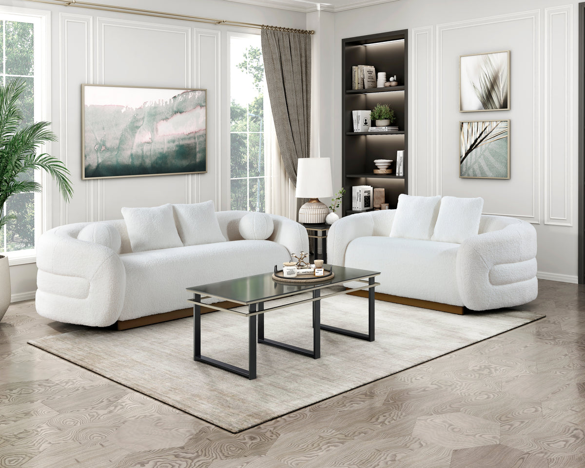 Novella White Living Room Set