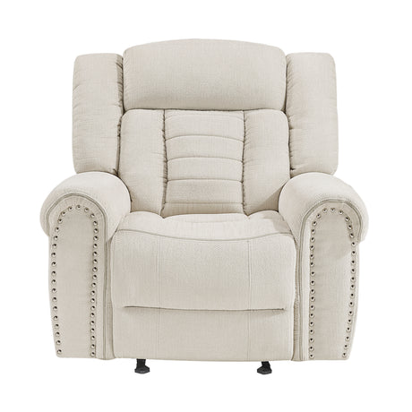 Nutmeg Beige Glider Reclining Chair from Homelegance - Luna Furniture