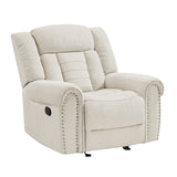 Nutmeg Beige Glider Reclining Chair from Homelegance - Luna Furniture