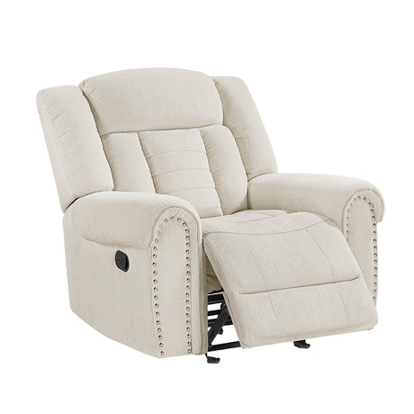 Nutmeg Beige Glider Reclining Chair from Homelegance - Luna Furniture