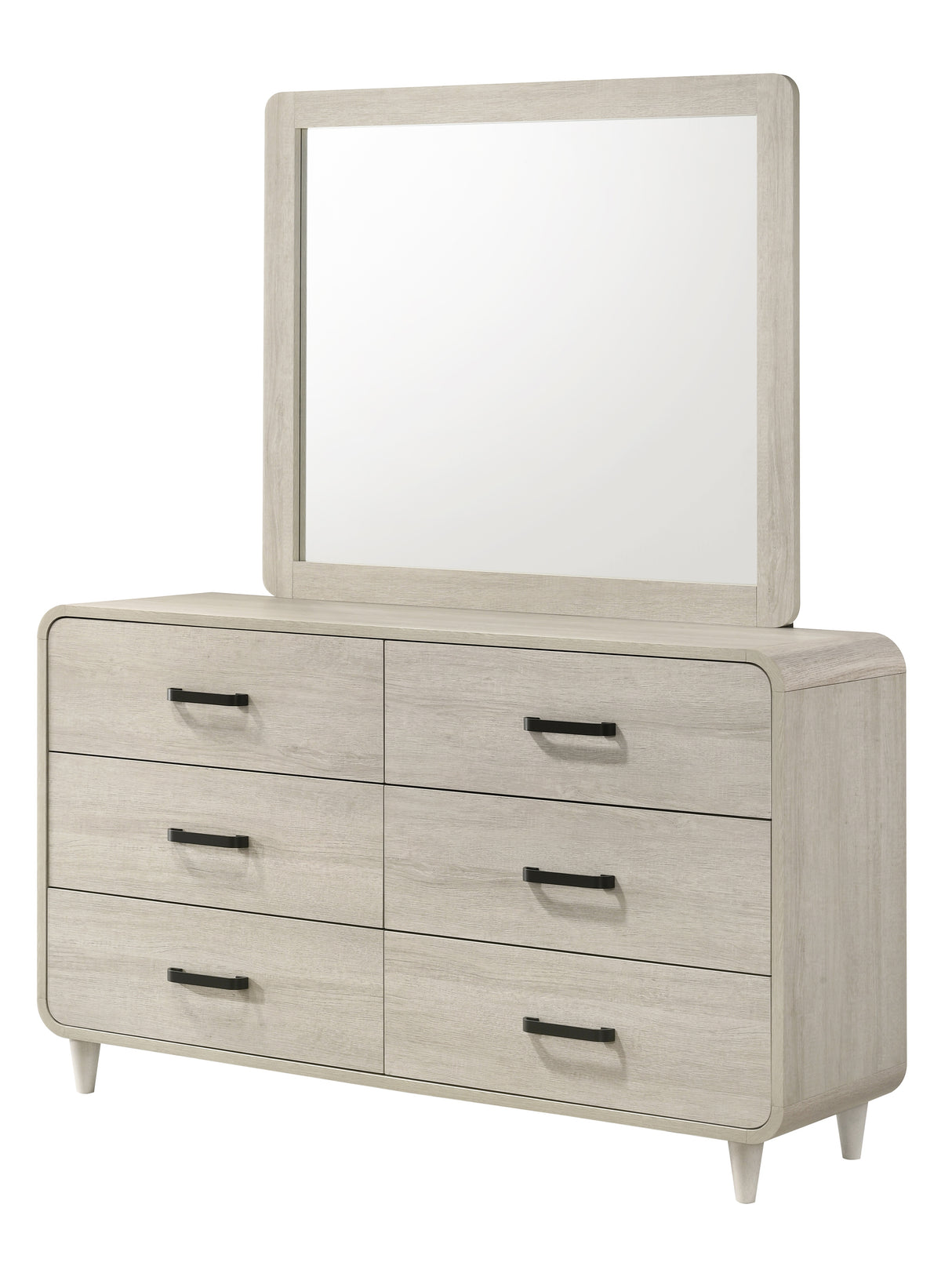 Nyomi White Bedroom Mirror (Mirror Only) from Crown Mark - Luna Furniture