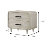 Nyomi White Nightstand from Crown Mark - Luna Furniture