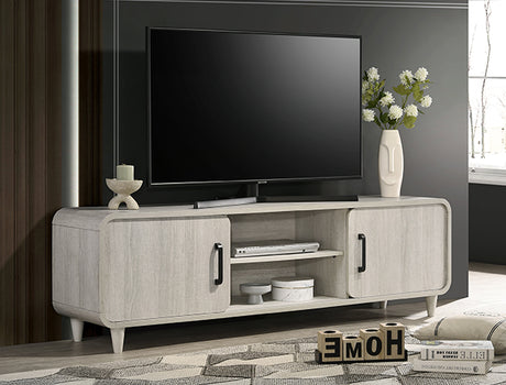 Nyomi White TV Stand from Crown Mark - Luna Furniture