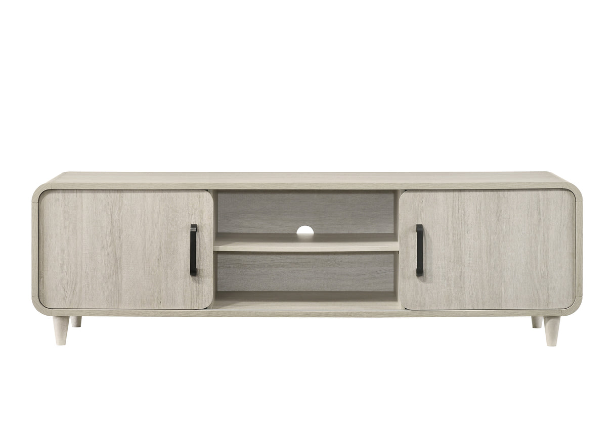 Nyomi White TV Stand from Crown Mark - Luna Furniture