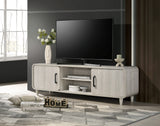 Nyomi White TV Stand from Crown Mark - Luna Furniture