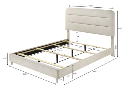 Nyomi White Upholstered Bedroom Set from Crown Mark - Luna Furniture
