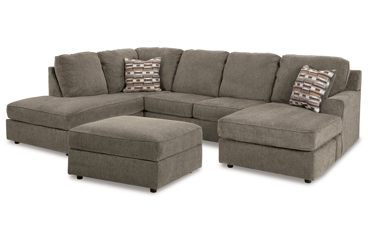 O'Phannon 2-Piece Sectional and Ottoman from Ashley - Luna Furniture