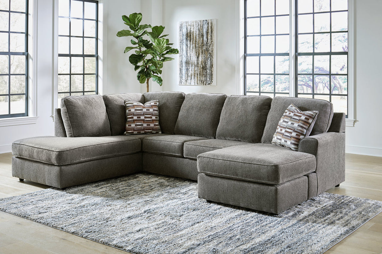 O'Phannon 2-Piece Sectional and Ottoman from Ashley - Luna Furniture