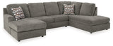 O'Phannon Putty 2-Piece Sectional with Ottoman from Ashley - Luna Furniture
