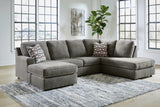 O'Phannon Putty 2-Piece Sectional with Ottoman from Ashley - Luna Furniture