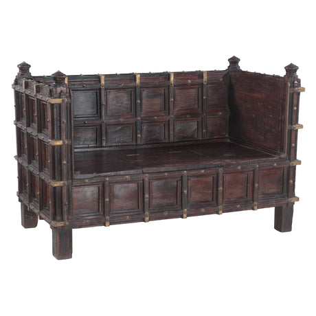 Large Wooden Sofa Crafted from Vintage Stick Box from Home Trends & Design - Luna Furniture