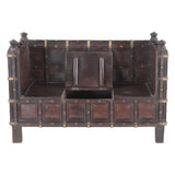 Large Wooden Sofa Crafted from Vintage Stick Box