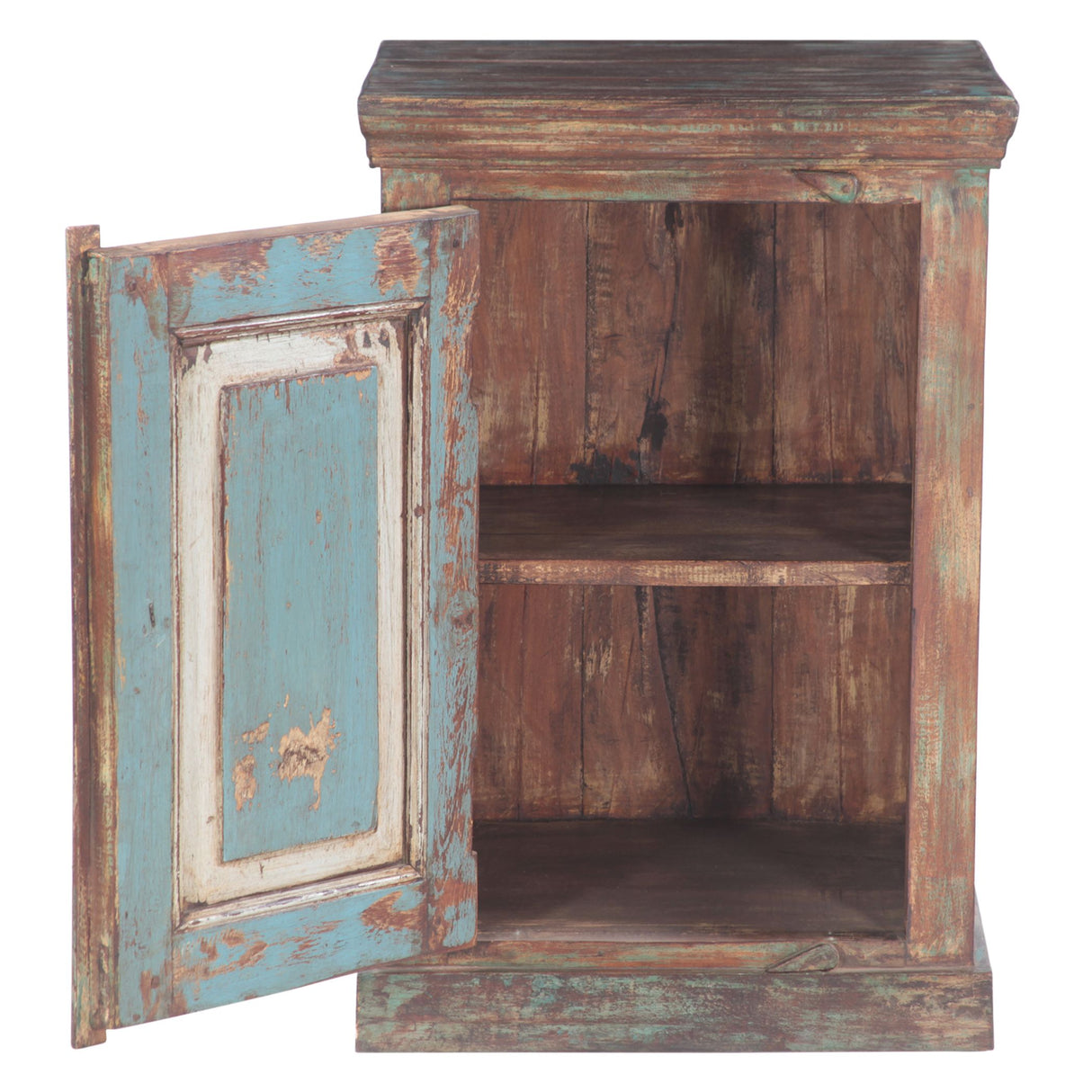 Hand Carved Wood Bedside Almirah Cabinet