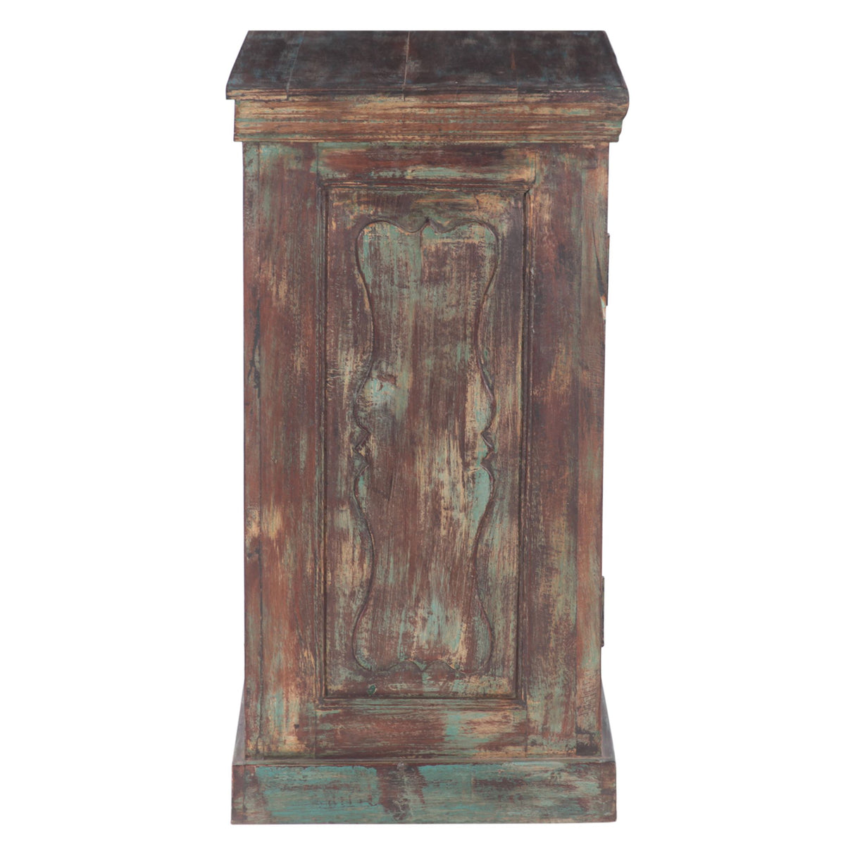 Hand Carved Wood Bedside Almirah Cabinet