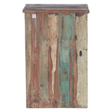 Hand Carved Wood Bedside Almirah Cabinet