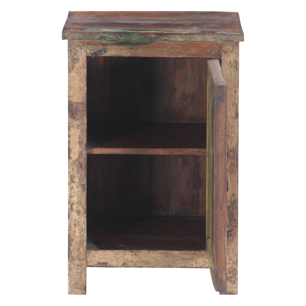 Hand Carved Wood Bedside Almirah Cabinet