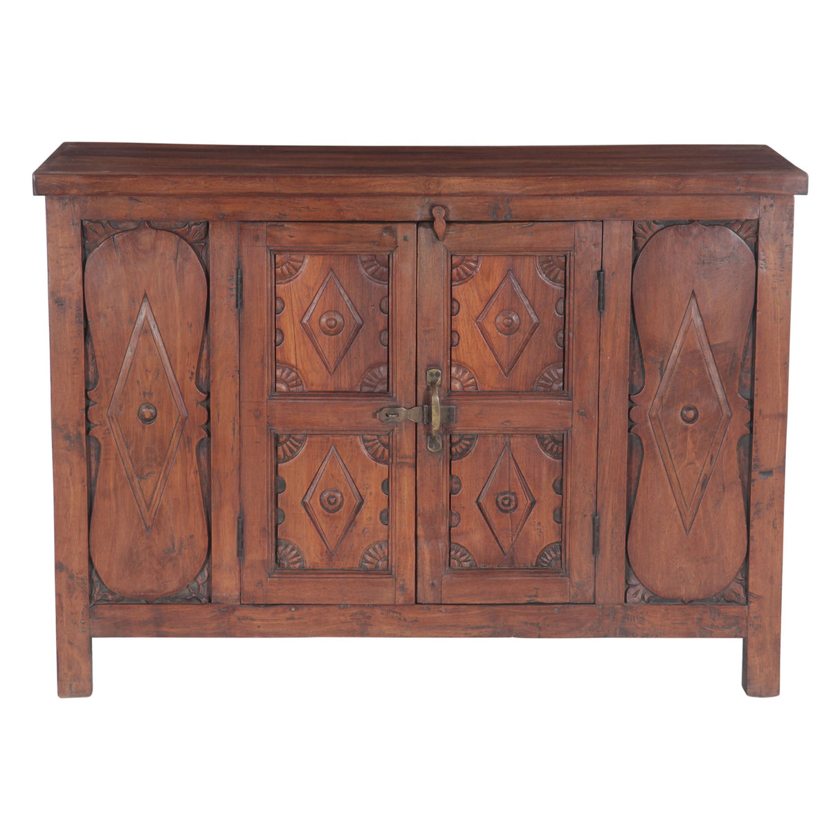 Teak Wood Sideboard with Two Doors