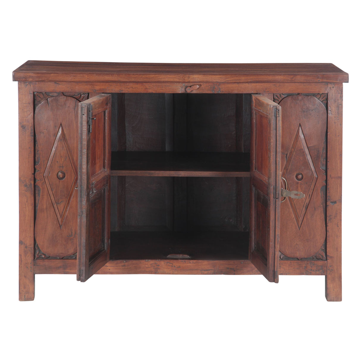 Teak Wood Sideboard with Two Doors